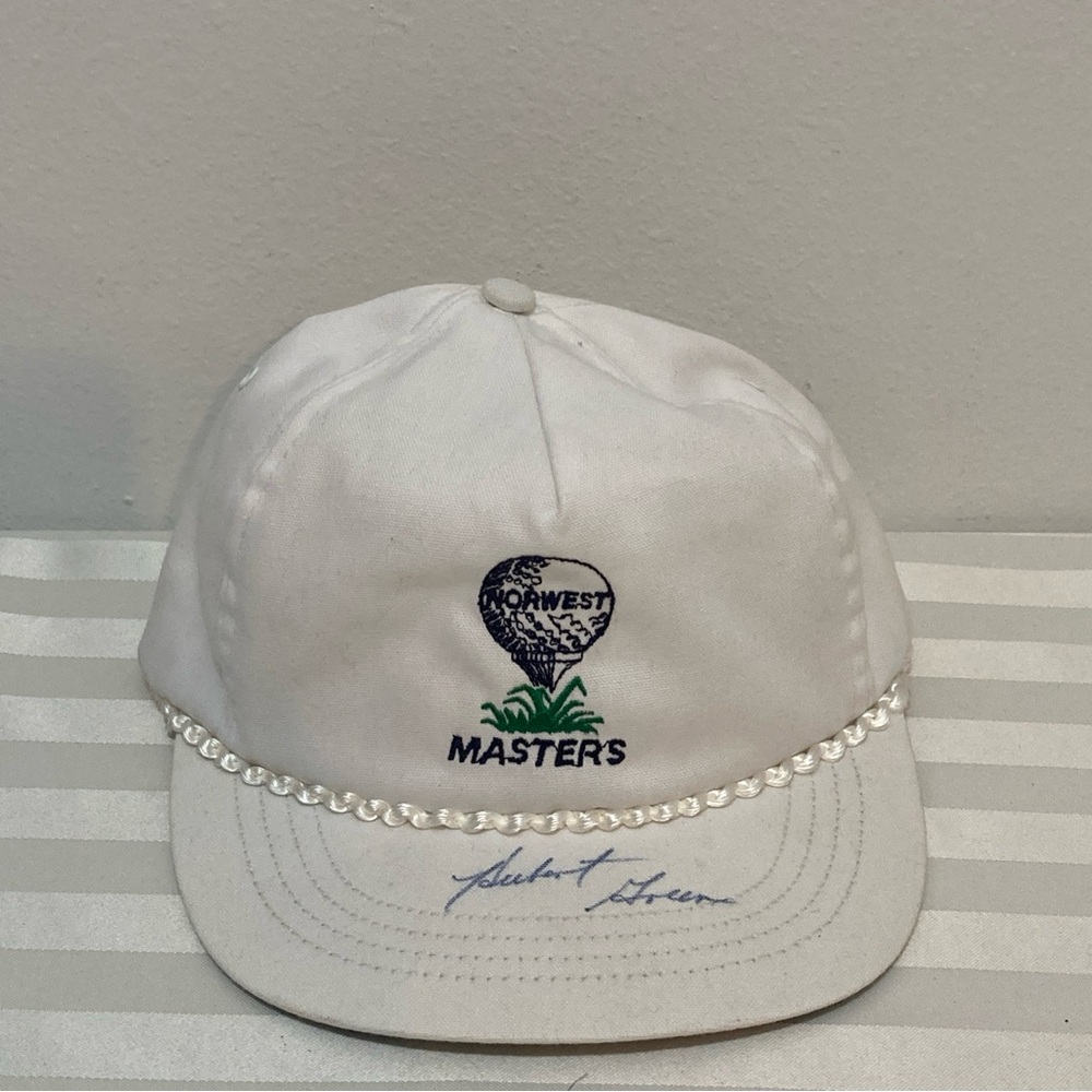 Vintage Golf Hat Signed By Hubert Green Hall Of Fame Golfer